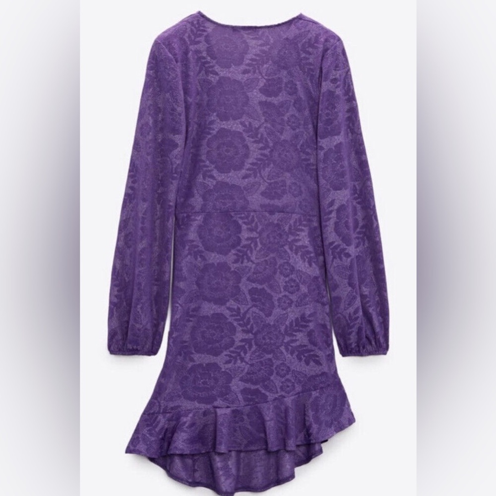 Zara purple mini dress blogger favorite - Picture 9 of 9